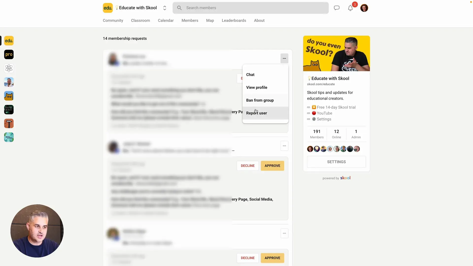 Enhanced user management features