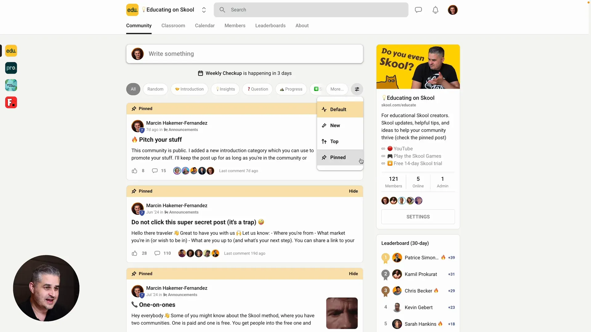 Simplified interface