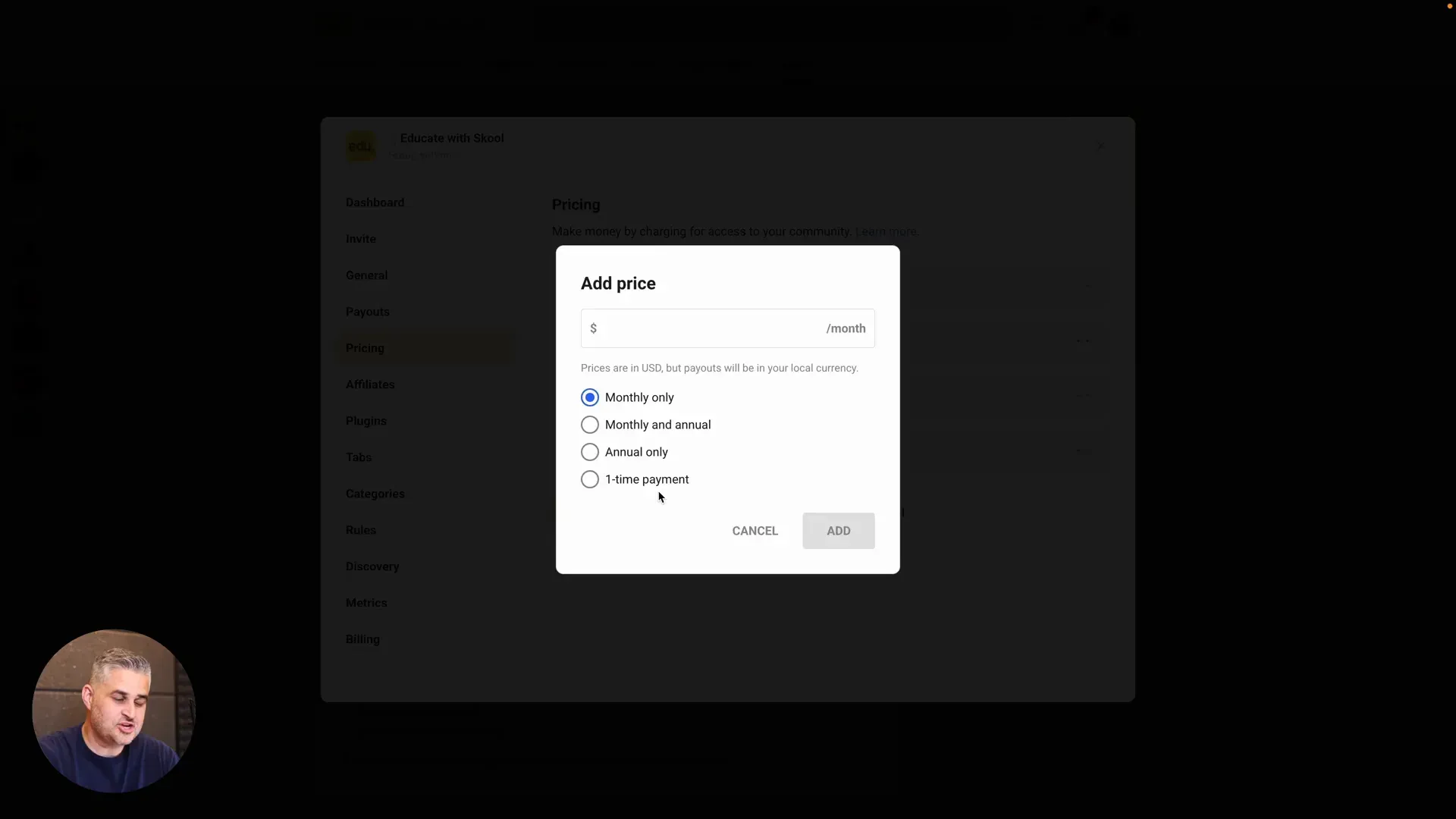 Clarification on payment options