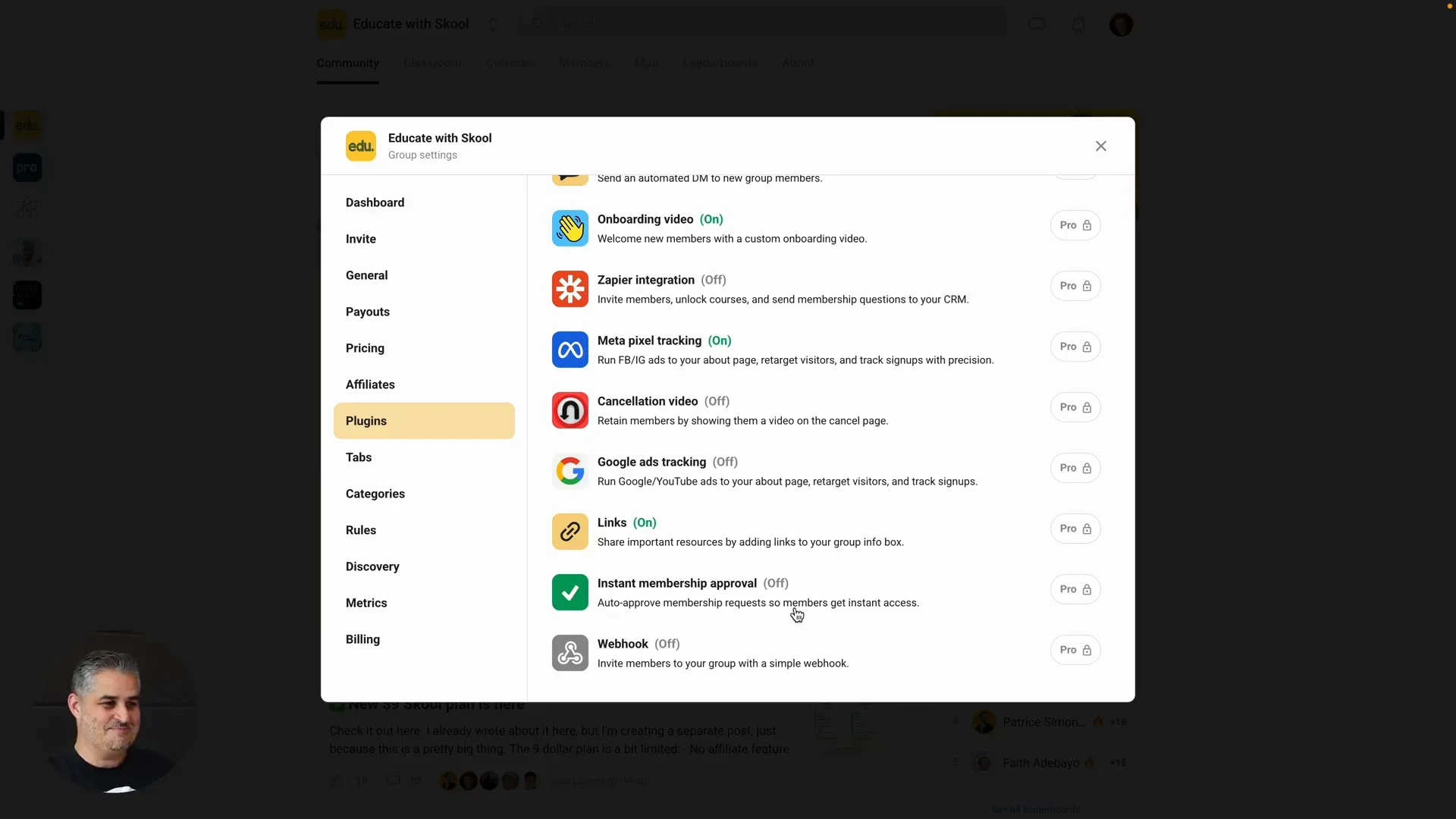 Personal preference for Pro plan due to advanced features